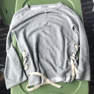 Wildfox tie up sweater xs